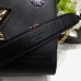 Louis Vuitton Epi Denim Leather With Hand-beaded Motifs Shoulder Bag M54217 Black 2017