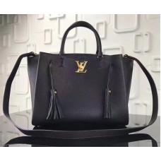 Louis Vuitton Calfskin Leather Lockmeto Epsom M54569 Noir 2017