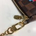 Louis Vuitton Damier Ebene Canvas Animal Print Mini Pochette Bag N58009 2017