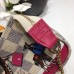 Louis Vuitton Damier Azur Canvas Animal Print Mini Pochette Bag N58010 2017