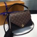 Louis Vuitton Grained Calfskin Double V Handbag M54439 Noir 2017