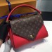 Louis Vuitton Grained Calfskin Double V Handbag M54624 Rubis 2017