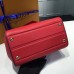 Louis Vuitton Grained Calfskin Double V Handbag M54624 Rubis 2017