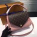 Louis Vuitton Grained Calfskin Double V Handbag M54440 Rose Poudre 2017