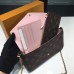Louis Vuitton Bird Pochette Felicie Chain Wallet Bag M62415 Pink 2017(KD-722402)