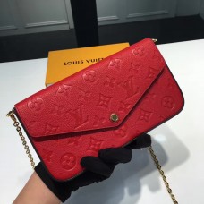 Louis Vuitton pochette felicie monogram empreinte M64065 Cherry(KD-741901)