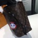 Louis Vuitton Monogram Canvas Badge Detail Neverfull MM Bag 2017