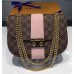 Louis Vuitton Damier Ebene Canvas With Stripe Taurillon Leather Wight Bag N64418 Magnolia 2017