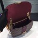 Louis Vuitton Damier Ebene Canvas With Stripe Taurillon Leather Wight Bag N64418 Burgundy 2017