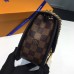 Louis Vuitton Damier Ebene Canvas With Stripe Taurillon Leather Wight Bag N64418 Black 2017