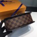 Louis Vuitton Damier Ebene Canvas With Stripe Taurillon Leather Wight Bag N64418 Black 2017