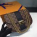 Louis Vuitton Damier Ebene Canvas With Stripe Taurillon Leather Wight Bag N64418 Black 2017