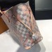 Louis Vuitton Damier Azur Canvas Nerverfull MM Tote Bag N41050 Pink 2017