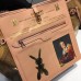 Louis Vuitton Canvas Calf Leather Masters Collections Neverfull MM Handbag Pink 2017