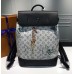 Louis Vuitton Original Leather Animal Print Steamer Backpack M43296 White 2017