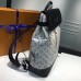 Louis Vuitton Original Leather Animal Print Steamer Backpack M43296 White 2017