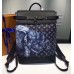 Louis Vuitton Original Leather Animal Print Steamer Backpack M43296 Black 2017