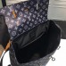 Louis Vuitton Original Leather Animal Print Steamer Backpack M43296 Black 2017