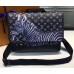 Louis Vuitton Original Leather Zebra Print  Men’s Shoulder Bag M43293 Black 2017