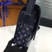 Louis Vuitton Original Leather Zebra Print  Men’s Shoulder Bag M43293 Black 2017