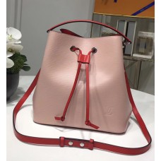 Louis Vuitton Lockme Epi Bucket Bag M54680 Pink/Red 2017