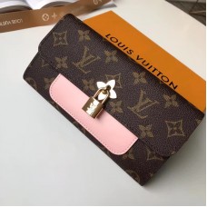 LOUIS VUITTON FLOWER LONG WALLET M62566 PINK 2018