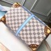 Louis Vuitton Summer Trunks Damier Azur Canvas Speedy Bandouliere 30 Bag N41063 2018