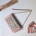 Louis Vuitton Summer Trunks Damier Azur Canvas Chain Pochette Weekend Clutch Bag N60108 2018