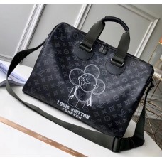 Louis Vuitton Vivienne Mascot Monogram Eclipse Canvas Speedy Bandouliere 40 Bag 2018