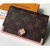 Louis Vuitton Flore Compact Wallet in Monogram Canvas M64587 Pink