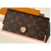 Louis Vuitton Flore Wallet in Monogram Canvas M64585 Pink