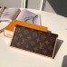 Louis Vuitton Flore Wallet in Monogram Canvas M64585 Pink