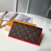 Louis Vuitton Flore Wallet in Monogram Canvas M64585 Red