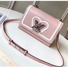 Louis Vuitton Epi Braided Heart Twist MM Bag M53126 Pink 2018