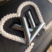 Louis Vuitton Epi Braided Heart Twist MM Bag M54286 Noir 2018