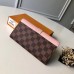 Louis Vuitton Damier Canvas Clapton Wallet N64447 Pink 2018