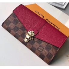 Louis Vuitton Damier Canvas Clapton Wallet N64448 Raisin 2018