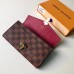 Louis Vuitton Damier Canvas Clapton Wallet N64448 Raisin 2018