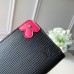 Louis Vuitton Zippy Coin Purse in Epi leather M62971 Black