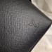 Louis Vuitton Men's Anton Messenger in Taiga Leather Black 2017