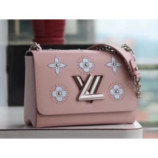 Louis Vuitton Twist MM Shoulder Bag in Epi Leather M52131 Pink 2018