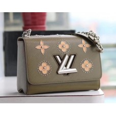 Louis Vuitton Twist MM Shoulder Bag in Epi Leather M52159 Green 2018