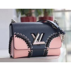 Louis Vuitton Twist MM Bag in Epi Leather M54079 Dark Blue 2018