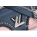 Louis Vuitton Twist MM Bag in Epi Leather M54079 Dark Blue 2018