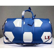 Louis Vuitton FIFA World Cup Keepall Bandoulière 50 Travel Bag M52120 Bleu 2018