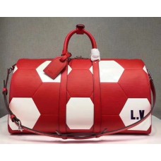 Louis Vuitton FIFA World Cup Keepall Bandoulière 50 Travel Bag M52121 Rouge 2018