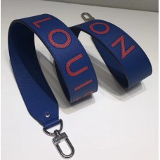 Louis Vuitton Logo Bandouliere Shoulder Strap J02390 Navy Blue