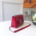 Louis Vuitton Twist MM Bag in Embossed Leather M50280 Red 2018