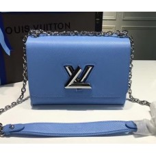 Louis Vuitton Twist MM Bag in Epi Leather M50280 Blue 2018