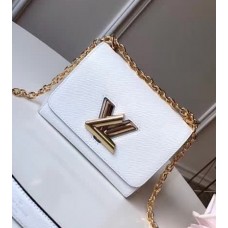 Louis Vuitton Twist PM Bag in Epi Leather M50332 White 2018